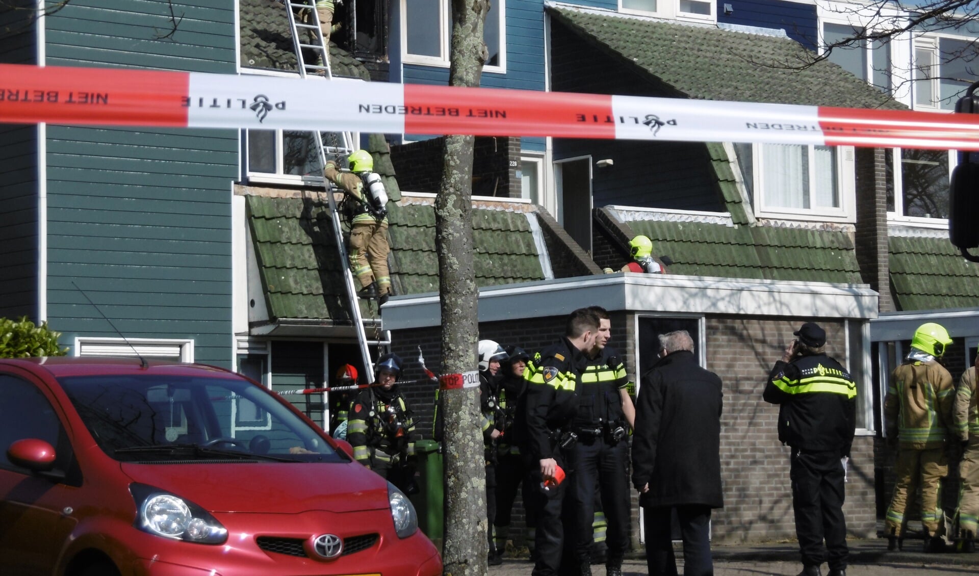 De brand veroorzaakte grote schade.