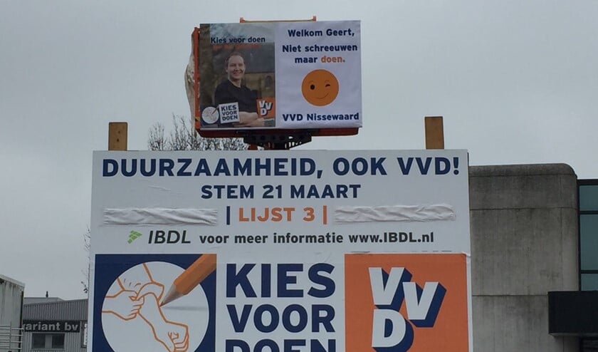 Het bord is vanmorgen geplaatst op de Boyleweg, langs de Groene Kruisweg.