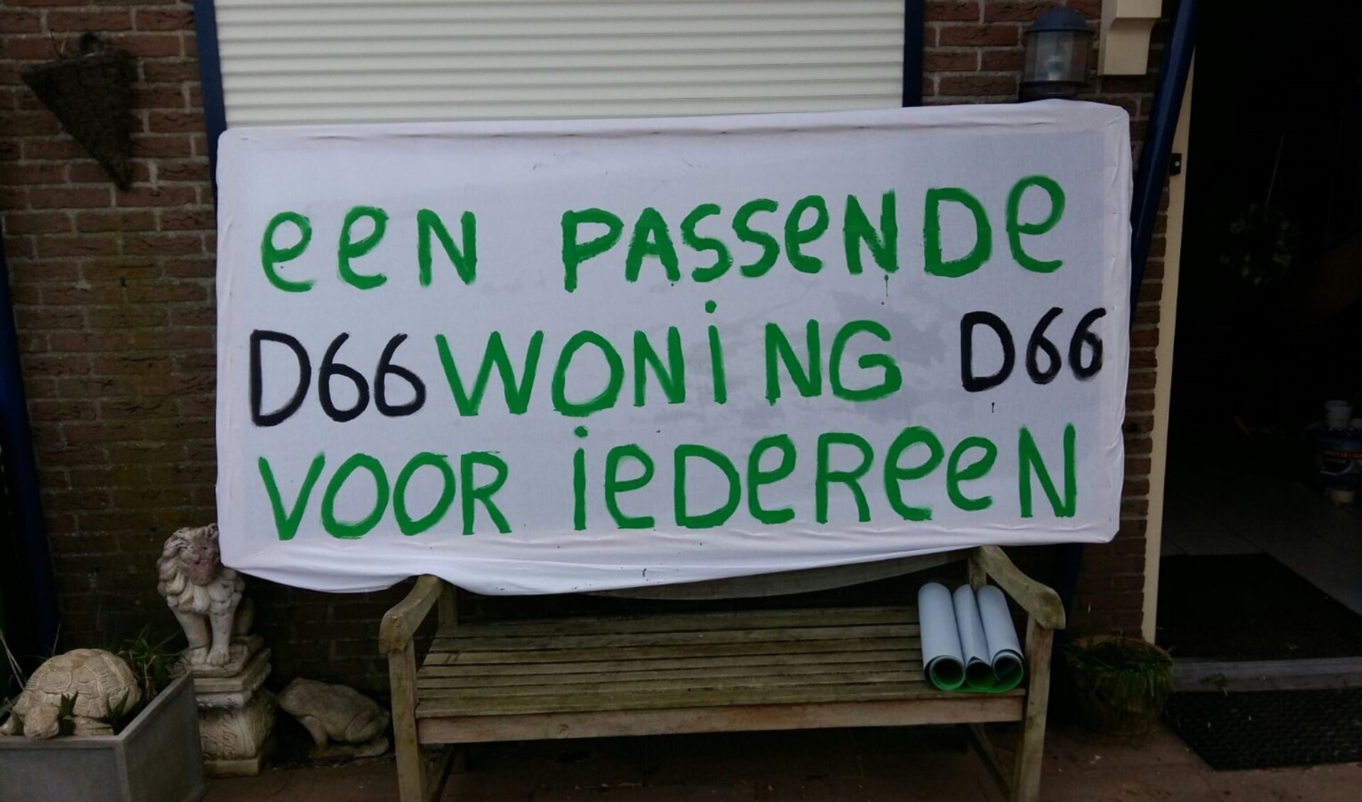 De boodschap is duidelijk: D66 wil een passende woning voor iedereen