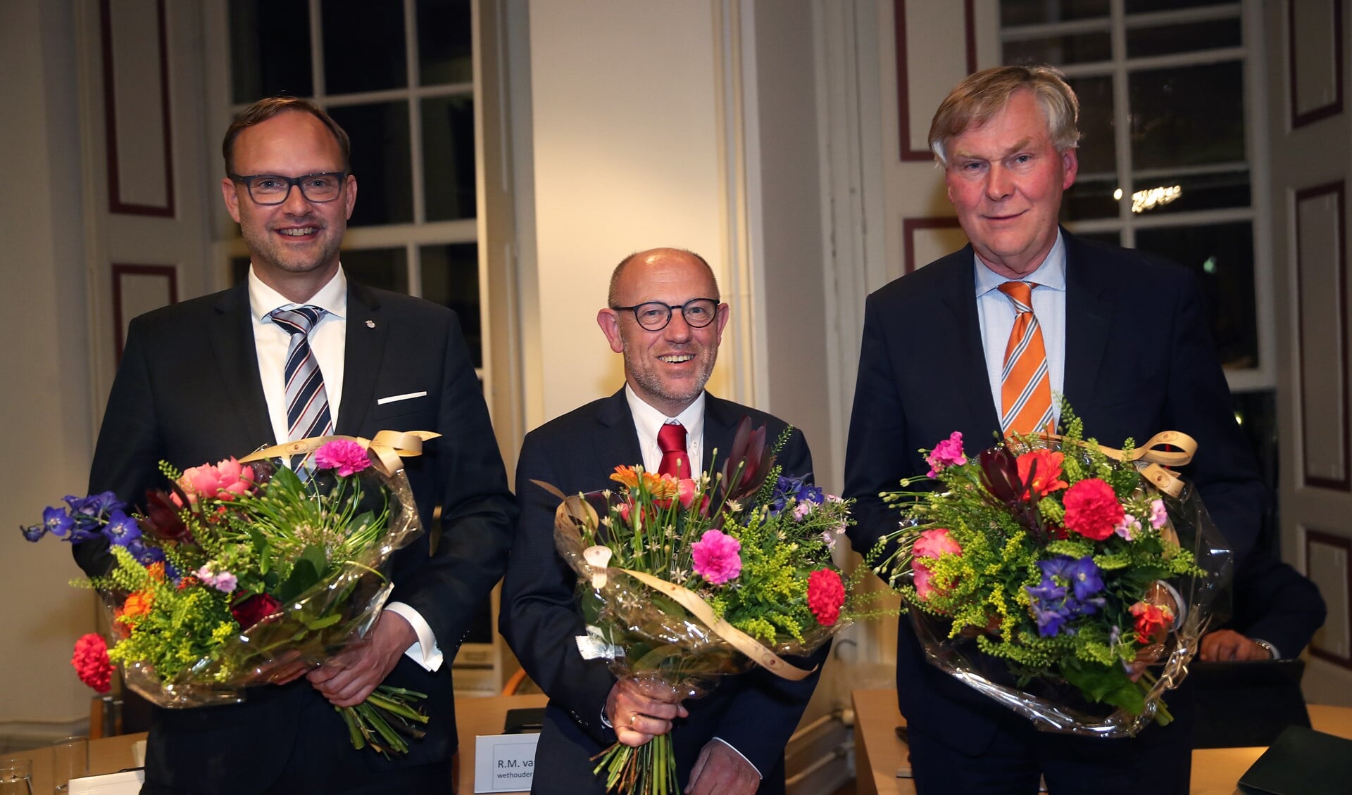 Van links naar rechts: Robert van der Kooi, Bert van Ravenhorst, André Schoon - Foto: John de Pater