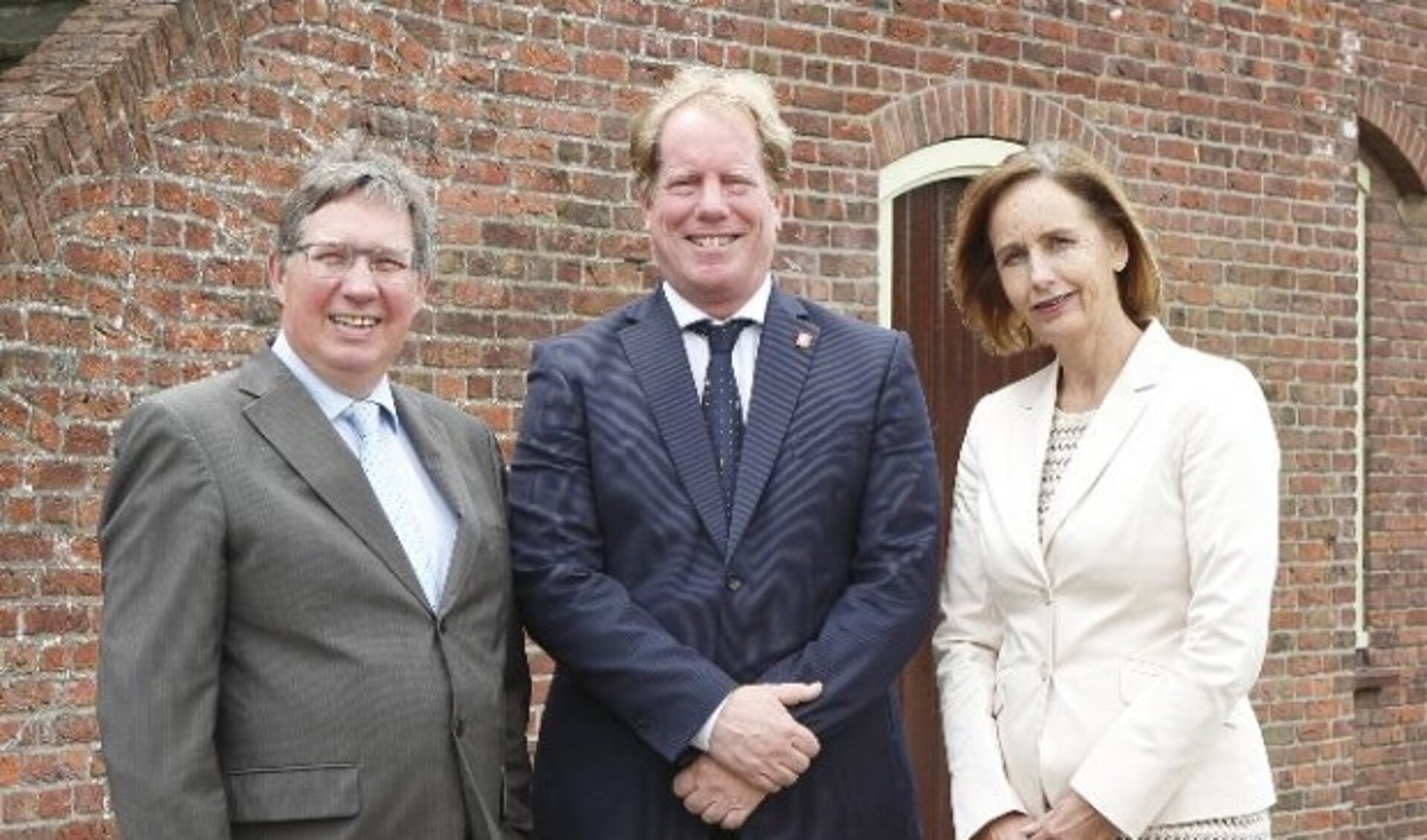Gregor Rensen, Peter de Jong en Milène Junius, de drie burgemeesters van Voorne