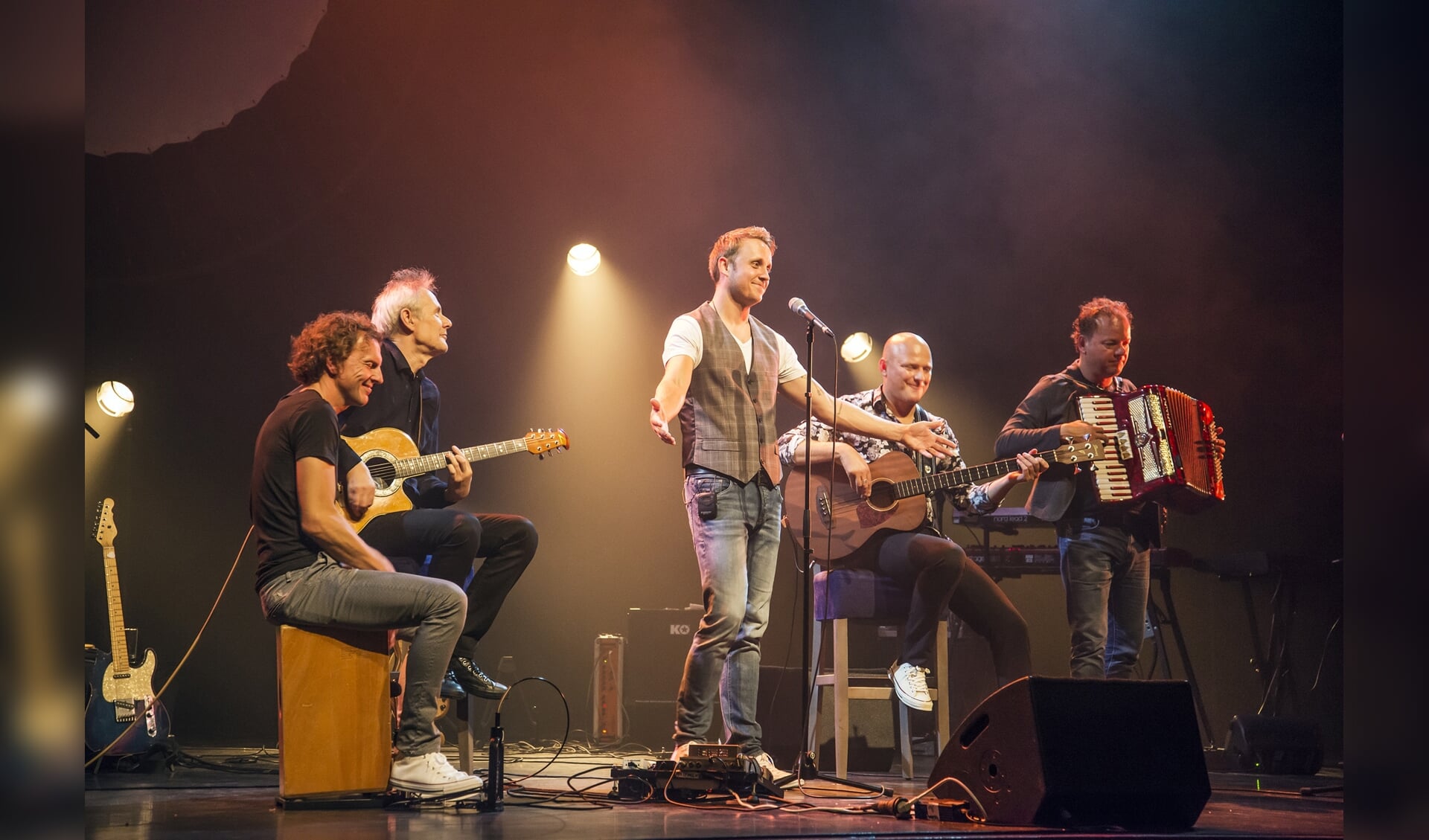 Een unieke gelegenheid om een aantal oud bandleden van Alderliefste, Het Goede Doel en Toontje Lager aan het werk te zien.