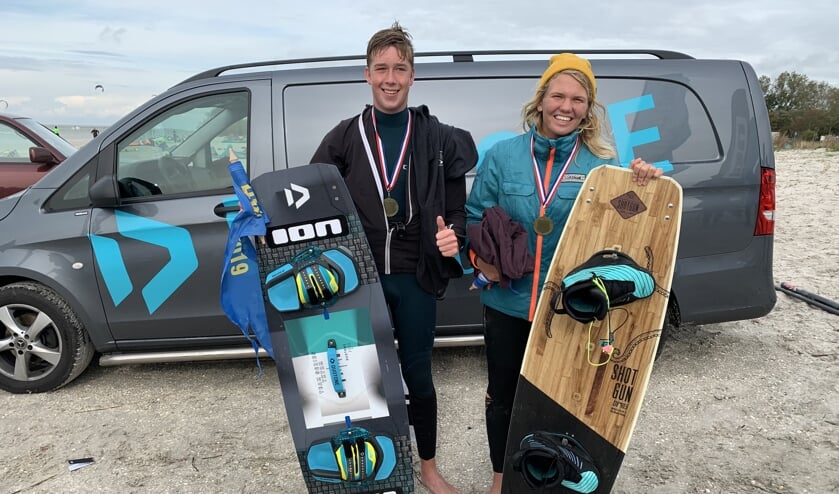 De trotse kampioenen Joris en Jenna!
