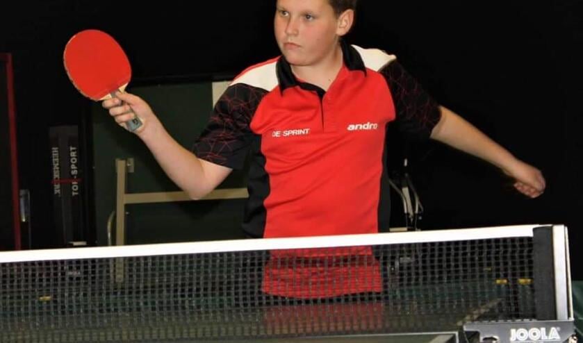 Tom van Klink zorgde afgelopen zaterdag voor de eerste winstpartij voor De Sprint in de competitie.