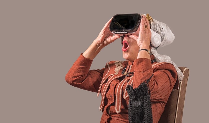De historische Virtual Reality beleving van de watersnood zette het Streekmuseum Goeree-Overflakkee in 2018 landelijk op de kaart. (Foto: Magda Korthals)