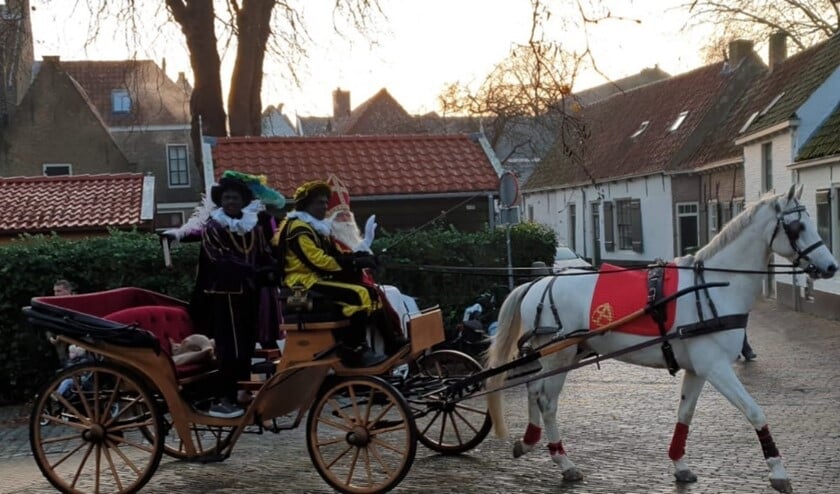 Eindelijk arriveerde de Sint, én dan ook nog eens geheel in stijl!