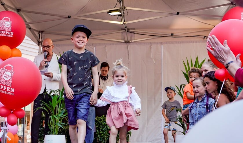 Ook kids liepen op de catwalk in het Winkelhart