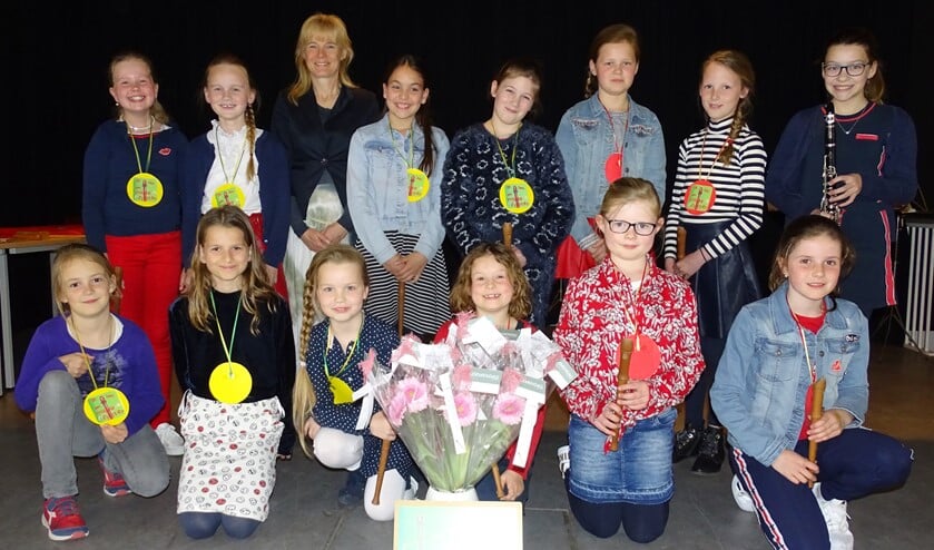 De Vrolijke Fluiters hebben op 11 april weer hun jaarlijkse optreden in de Melishof gegeven.