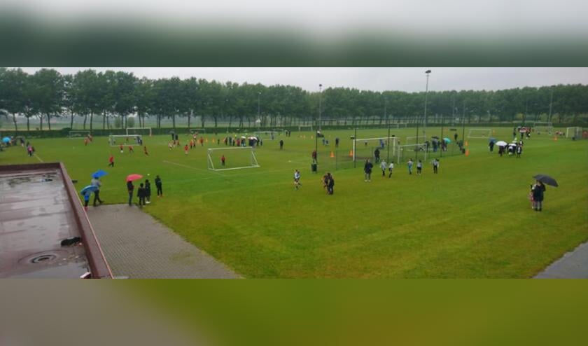 Alhoewel de regen zo nu en dan met bakken uit de hemel viel werd het toch een gezellige en geslaagde middag.