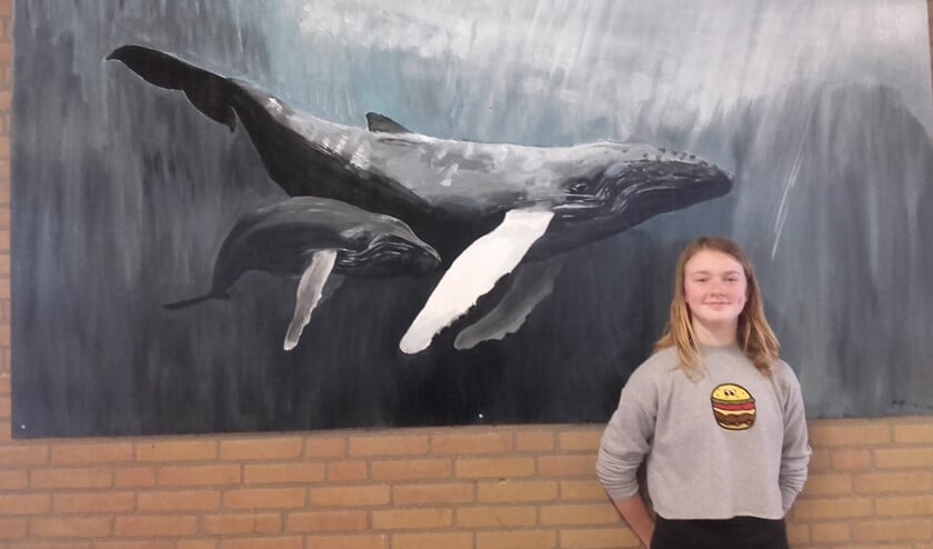 De RGO vmbo is super trots op dit talent en hoopt nog meer werk van haar te kunnen exposeren in de school al is Eva daar bescheiden onder.