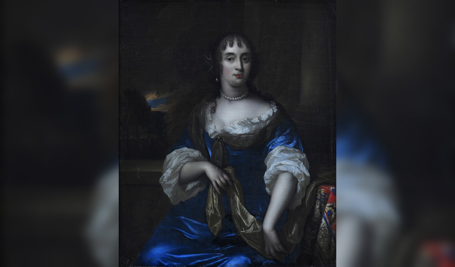 Jan de Baen, Portret van Maria van Berckel, 1670 18059 a,b, olieverf op doek. Dordrecht, Huis Van Gijn