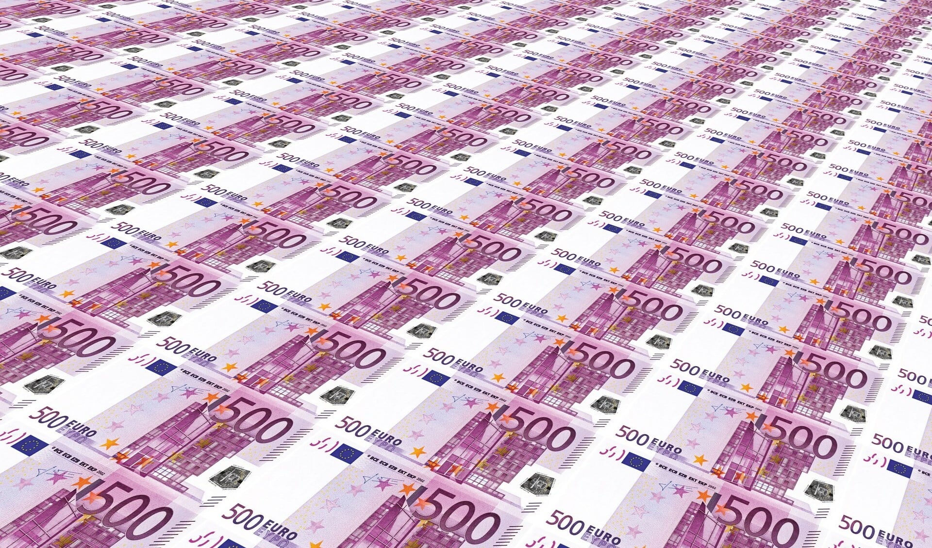 Biljetten van € 500 worden al niet meer uitgegeven door de bank.