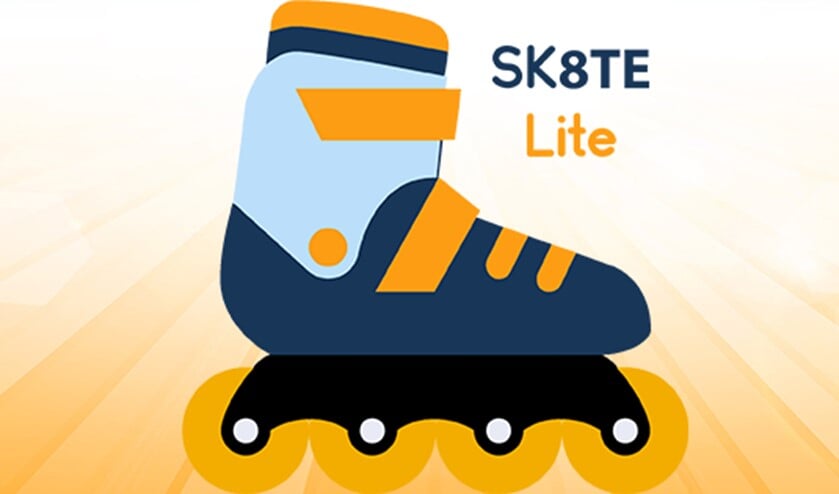 Bind de skates maar onder.
