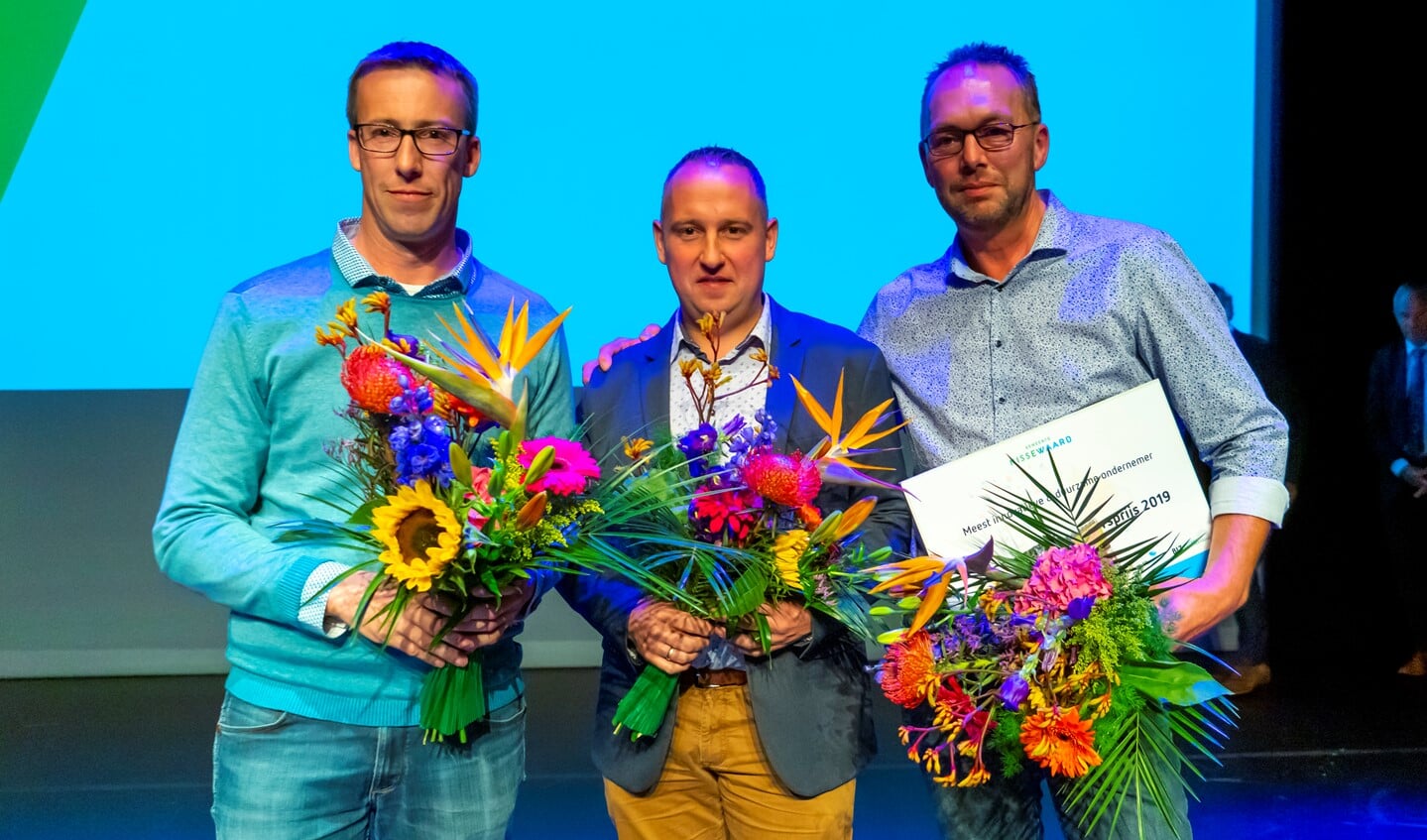 Gijs Uit Beijerse (rechts) won de Ondernemersprijs 2019.