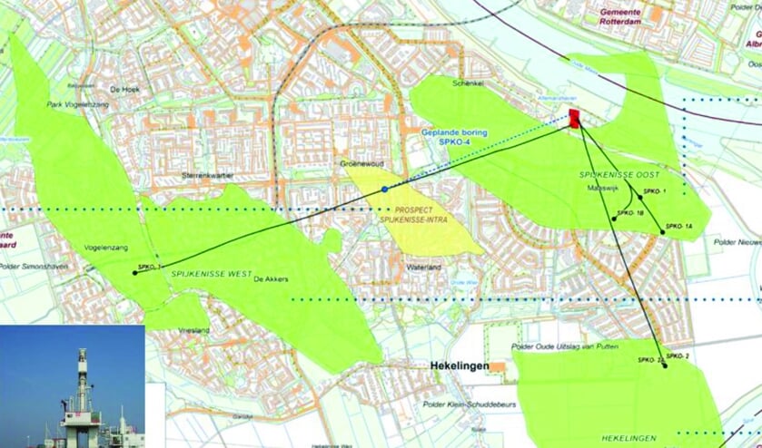 Spijkenisse Intra ligt tussen de drie productieve gasvelden in. Afb. NAM.
