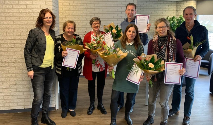 De nieuwe groep vrijwillige coaches.