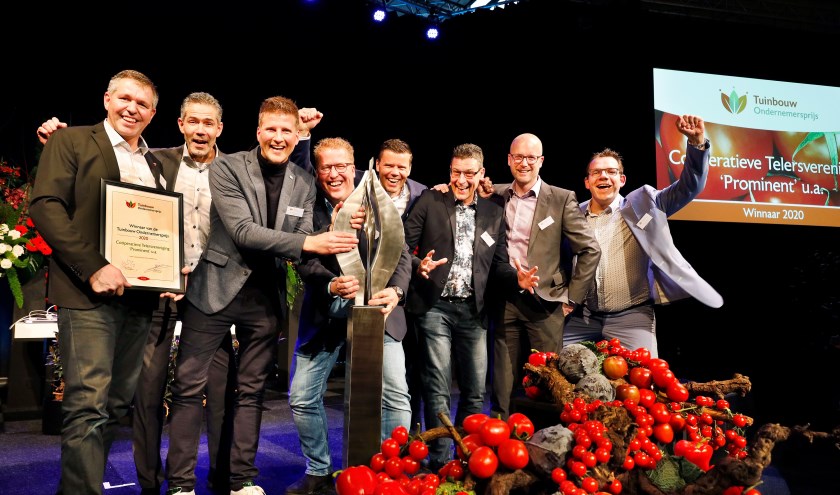 Telersvreniging Prominent, winnaar van de 34e Tuinbouw Ondernemersprijs.