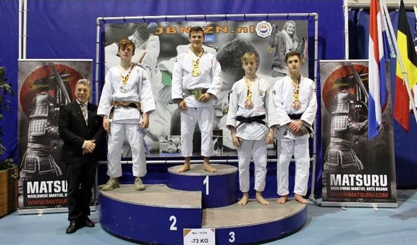 Tommy van den Hooven, hier als winnaar bij het NK Espoirs, onlangs gehouden in Eindhoven.