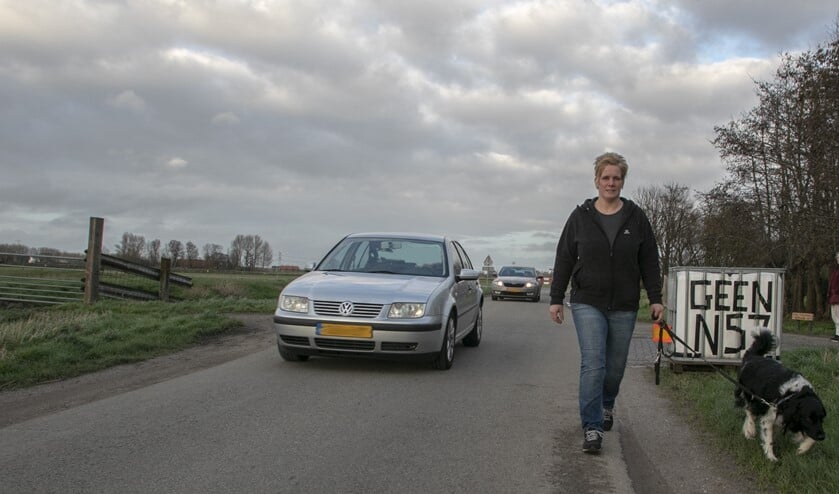 Drukte op de polderwegen tijdens de spits.