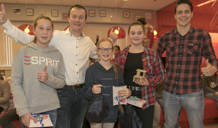 Trotse winnaars en een trotse wethouder!