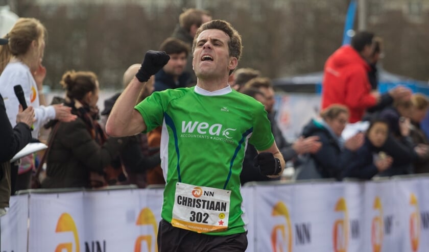 Christiaan van Beusichem beseft dat hij de kaap van 1.06 u doorbreekt. (Foto: Bjorn Paree).