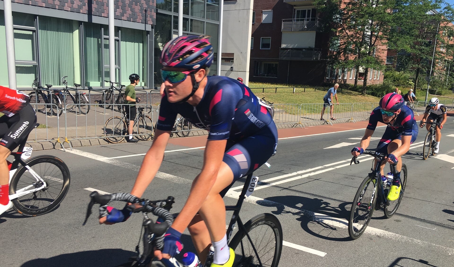 Daan Hoole in actie tijdens het NK in Ede