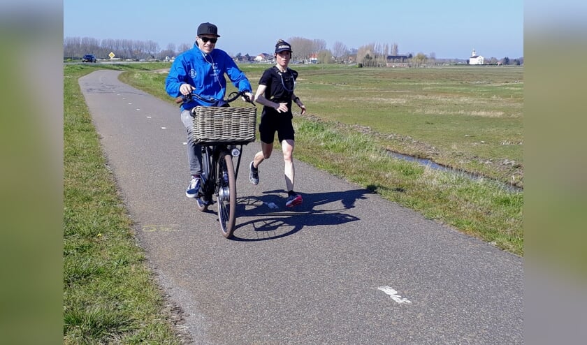 De doorkomst op het 30 km punt.