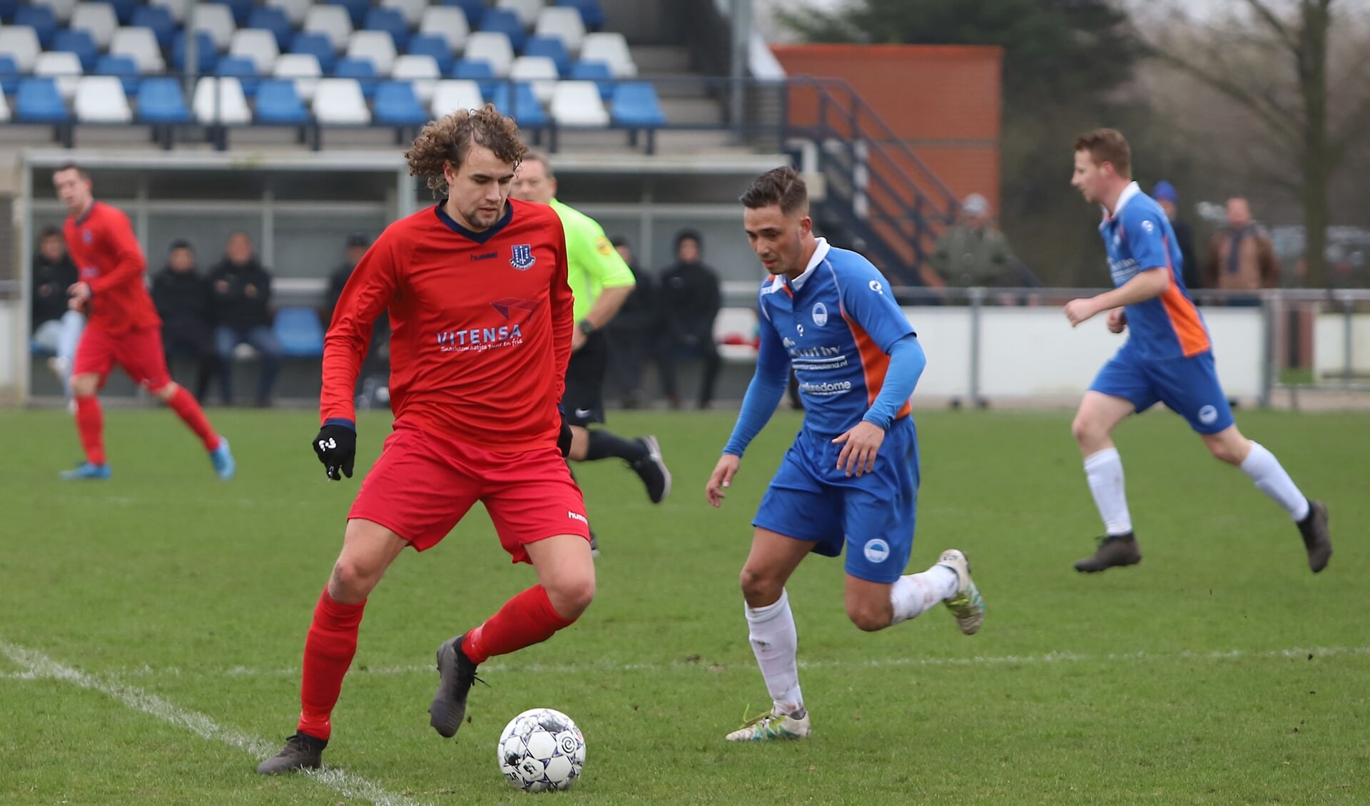 Vincent Bieling scoorde in de openingswedstrijd van Vierpolders bij GHVV '13 voor Vierpolders. (Archieffoto: Peter de Jong)
