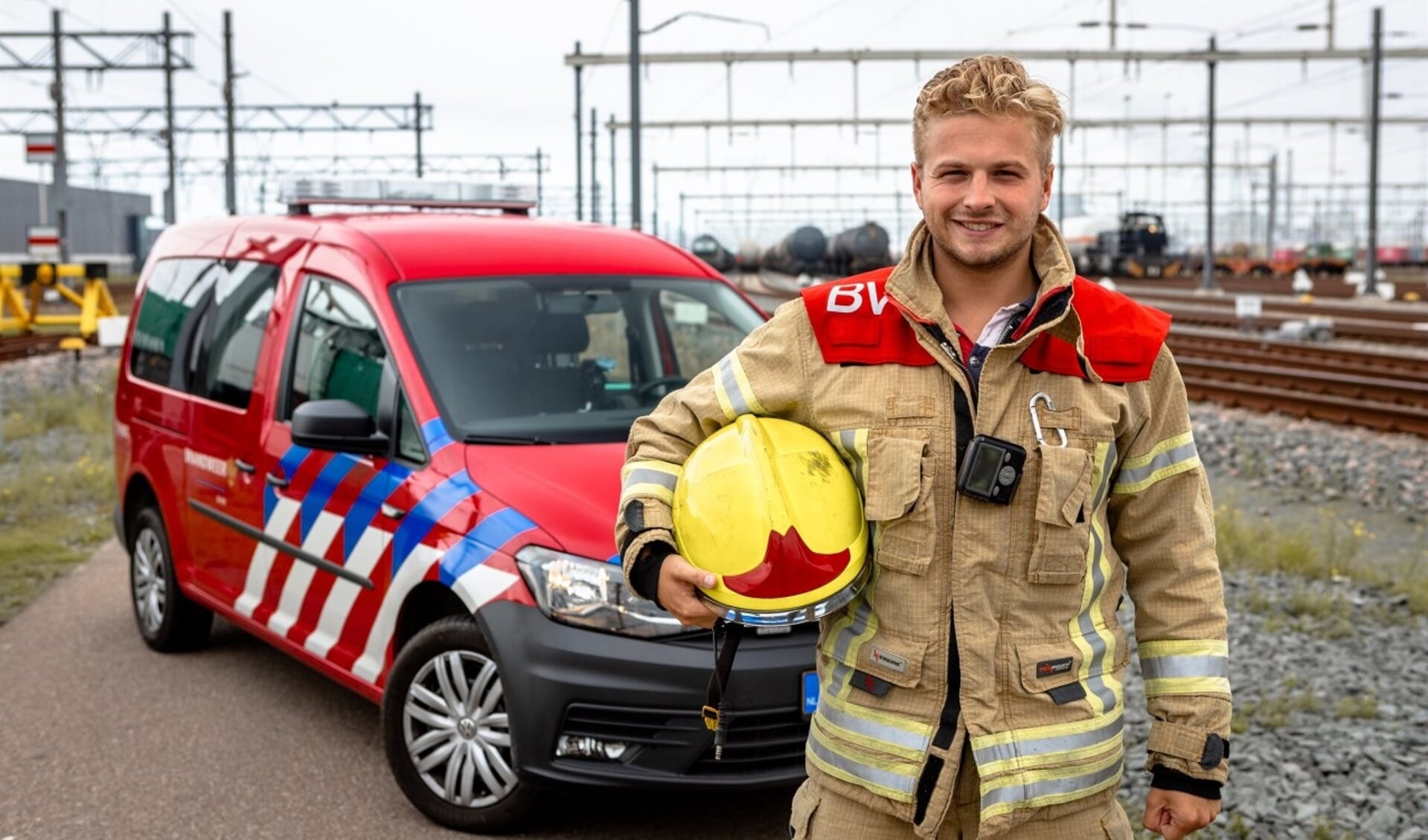 Brandweervrijwilliger Nick uit Oostvoorne