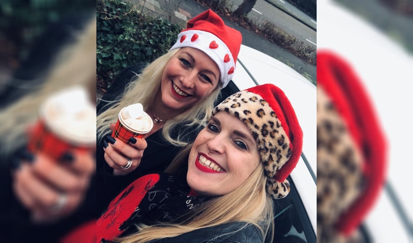 Sandra en Nanda hadden lekkere warme chocomel bij zich!