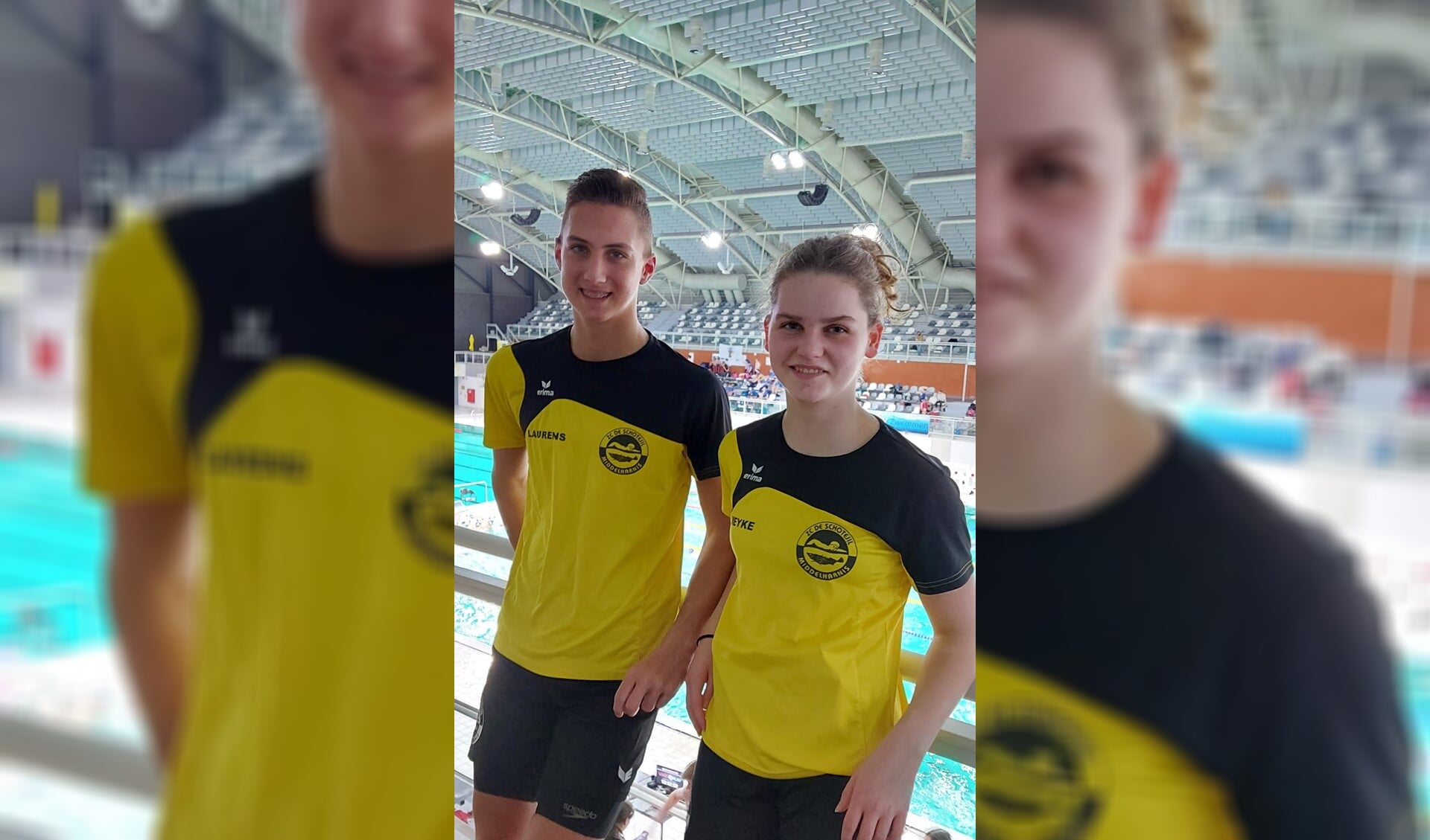 Laurens Kalle en Mayke van Nimwegen zwommen toptijden.