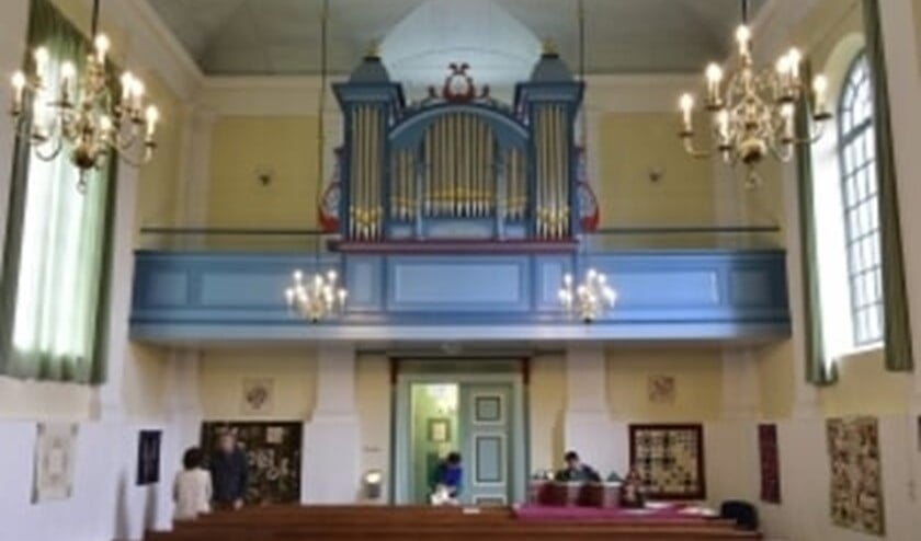 Het uit 1908 stammende orgel in de Dorpskerk van Hekelingen.