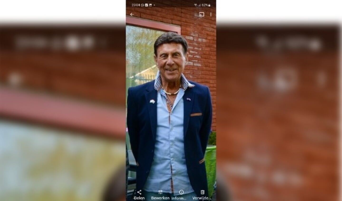 Met een zelf samengesteld muziekprogramma vierde Wim van Dam onlangs zijn (uitgesteld) 75-jarig jubileum bij De Bazuin. De krasse 91-jarige is weer helemaal terug na revalidatie vanwege een val. (foto: privé)