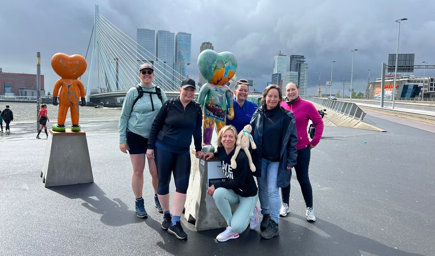 Een deel van het team dat de Homewalk loopt.