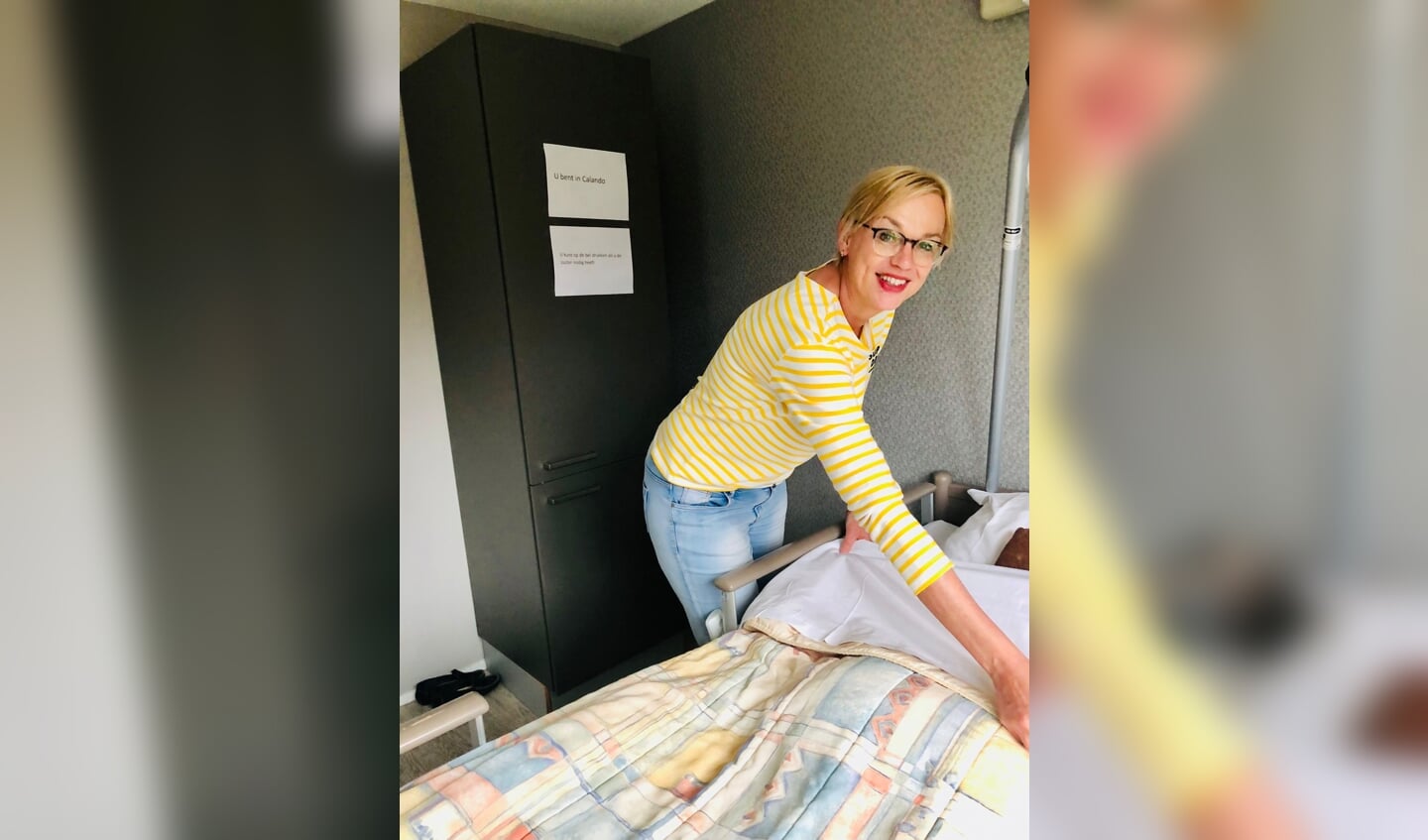 Carmen Stadhouders:"Het is weliswaar heftig, maar ook heel mooi om in een huiselijke sfeer naast iemand te kunnen staan en iets voor hem of haar te kunnen betekenen. Ik noem het levensbegeleiding."