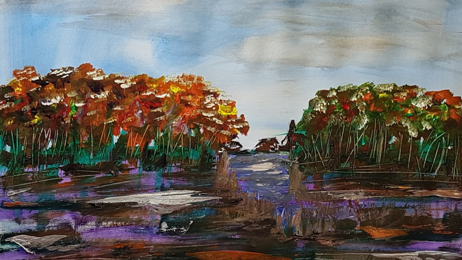 Schilderij van Sabine Alders-du Bosc.