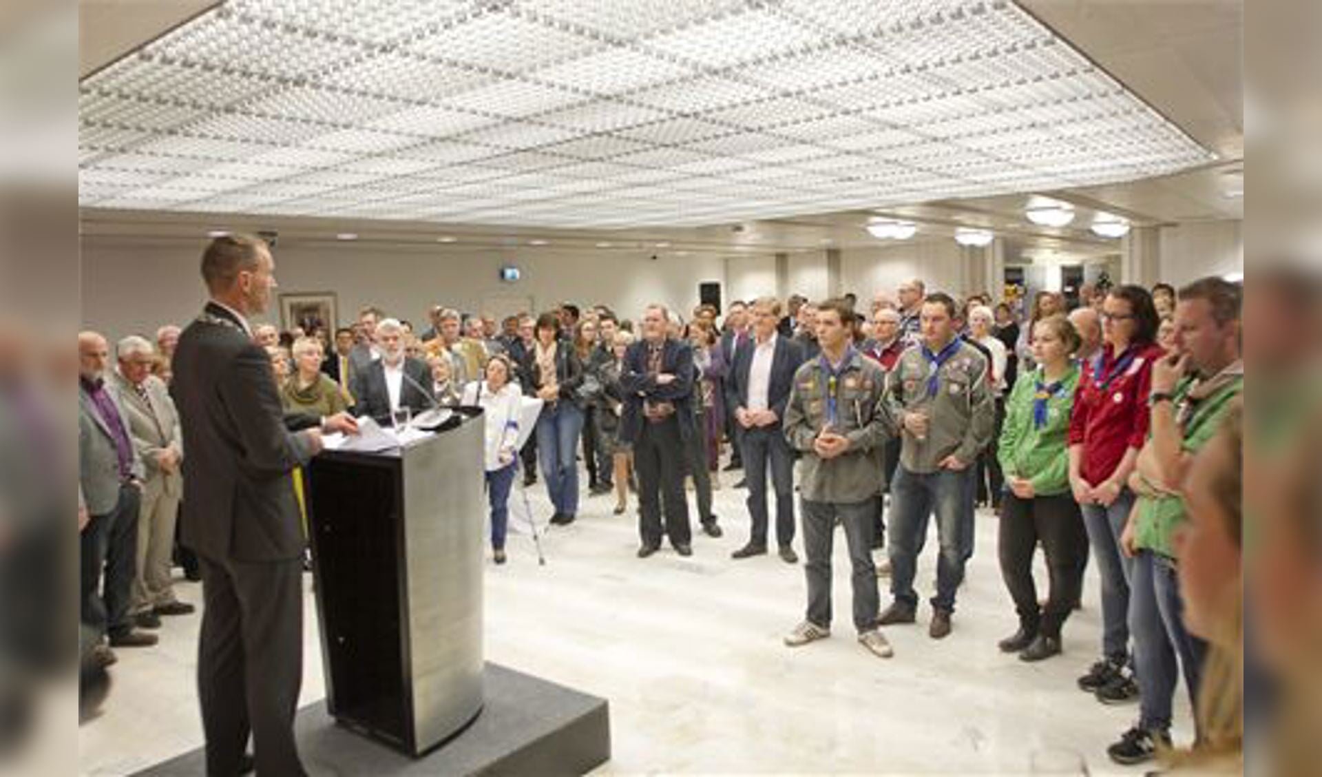 weer een volle zaal op de nieuwjaarsreceptie