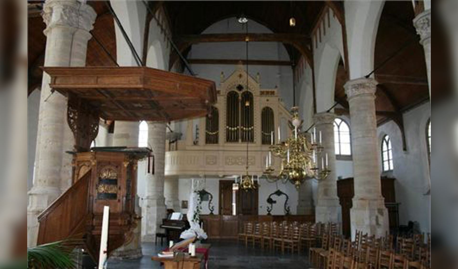 Het orgel in de kerk van Geervliet.