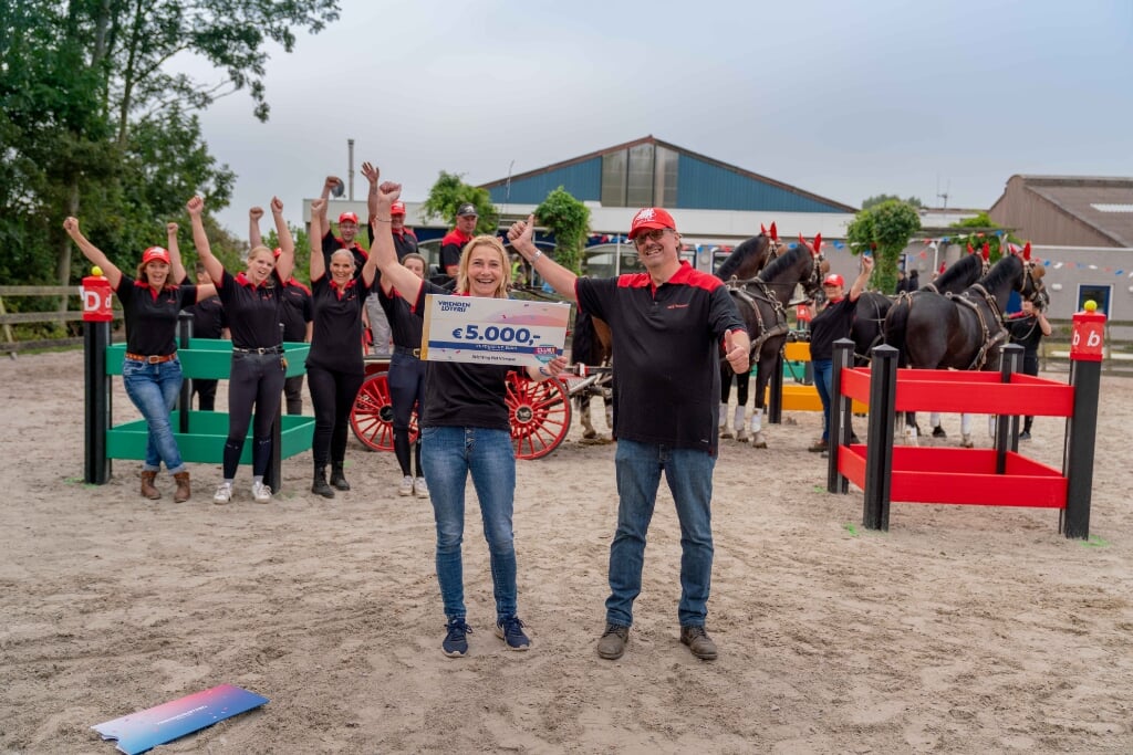 VriendenLoterij steunt Stichting Vierspan Zuid-Holland in Ouddorp met 5.000 euro.