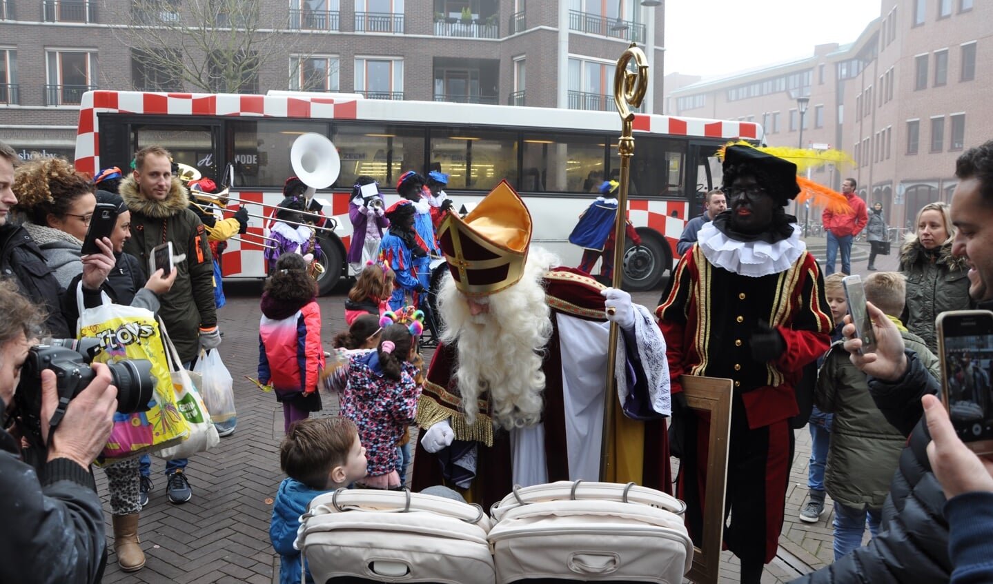 Sinterklaas tijdens een eerdere intocht.