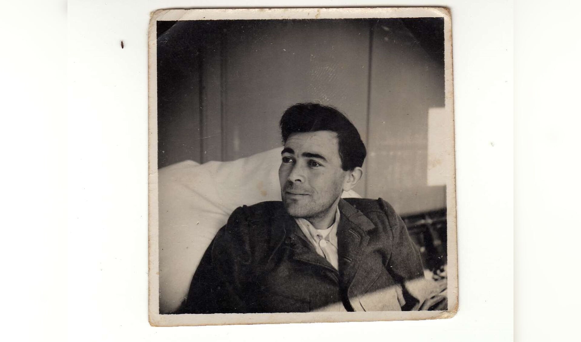 Donatien Hamon tijdens zijn verblijf in het Sint Joanna ziekenhuis in Goes in 1940.