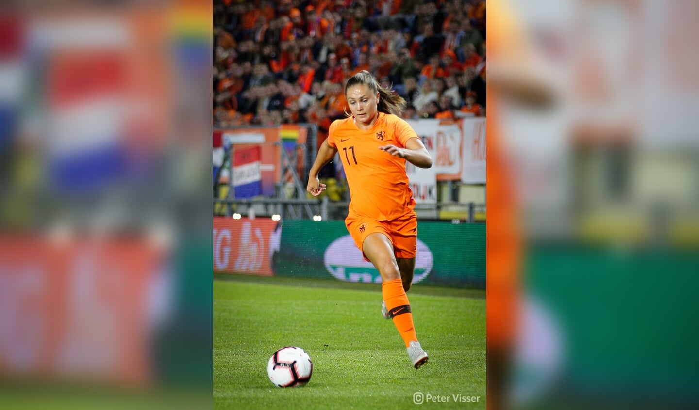 De Oranje Leeuwinnen versloegen Denemarken met 2-0, vrijdag 5 oktober in het Rat Verlegh Stadion.