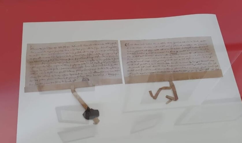 De akte uit 1268 waarin voor het eerst melding wordt gemaakt van "Rosendale".
