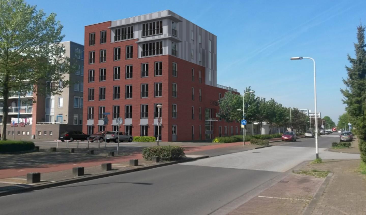 Het appartementencomplex Anna Roos aan de Meidoornstraat in Breda