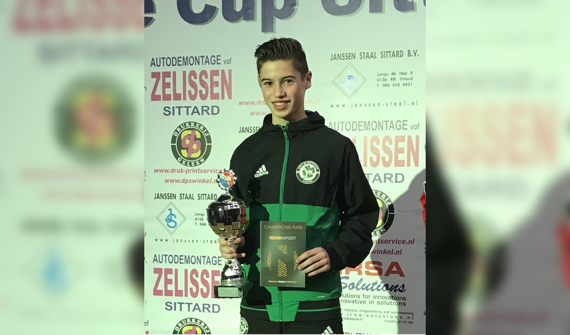 Tim Hellemons behaalde brons bij de Sittard Cup.