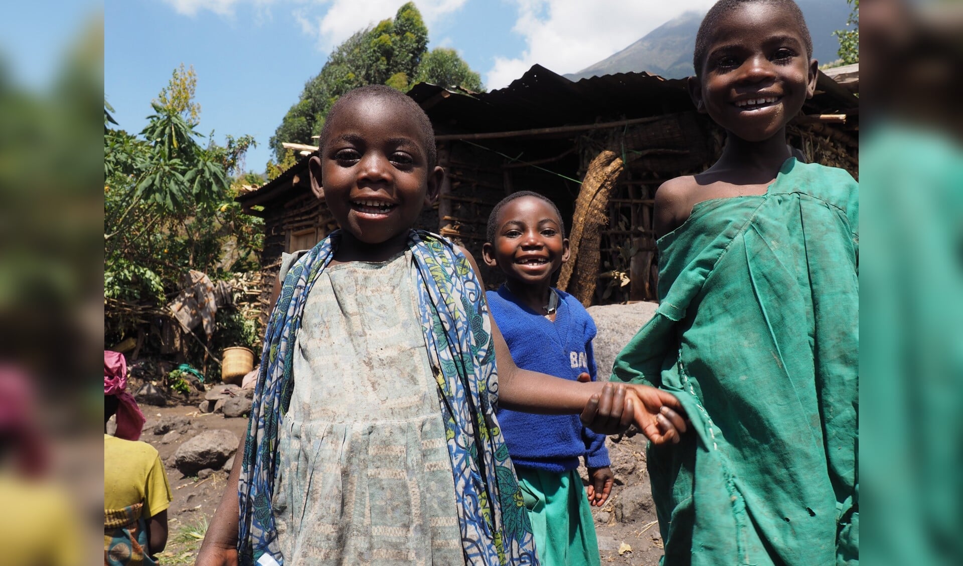 Straatkinderen van de Batwa-gemeenschap in Oeganda