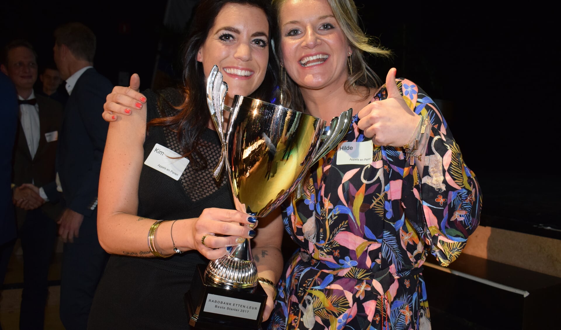 Kim van Drongelen en Hilde Krist van Appels & Peren gingen in 2017 aan de haal met de Rabobank Beste Startersbokaal. ARCHIEFFOTO STELLA MARIJNISSEN