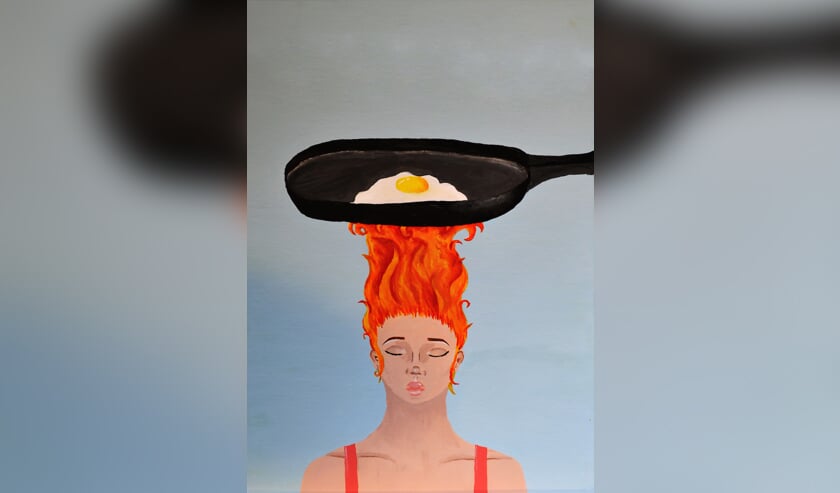 Het kunstwerk van examenkandidaat Thirza de Koning.