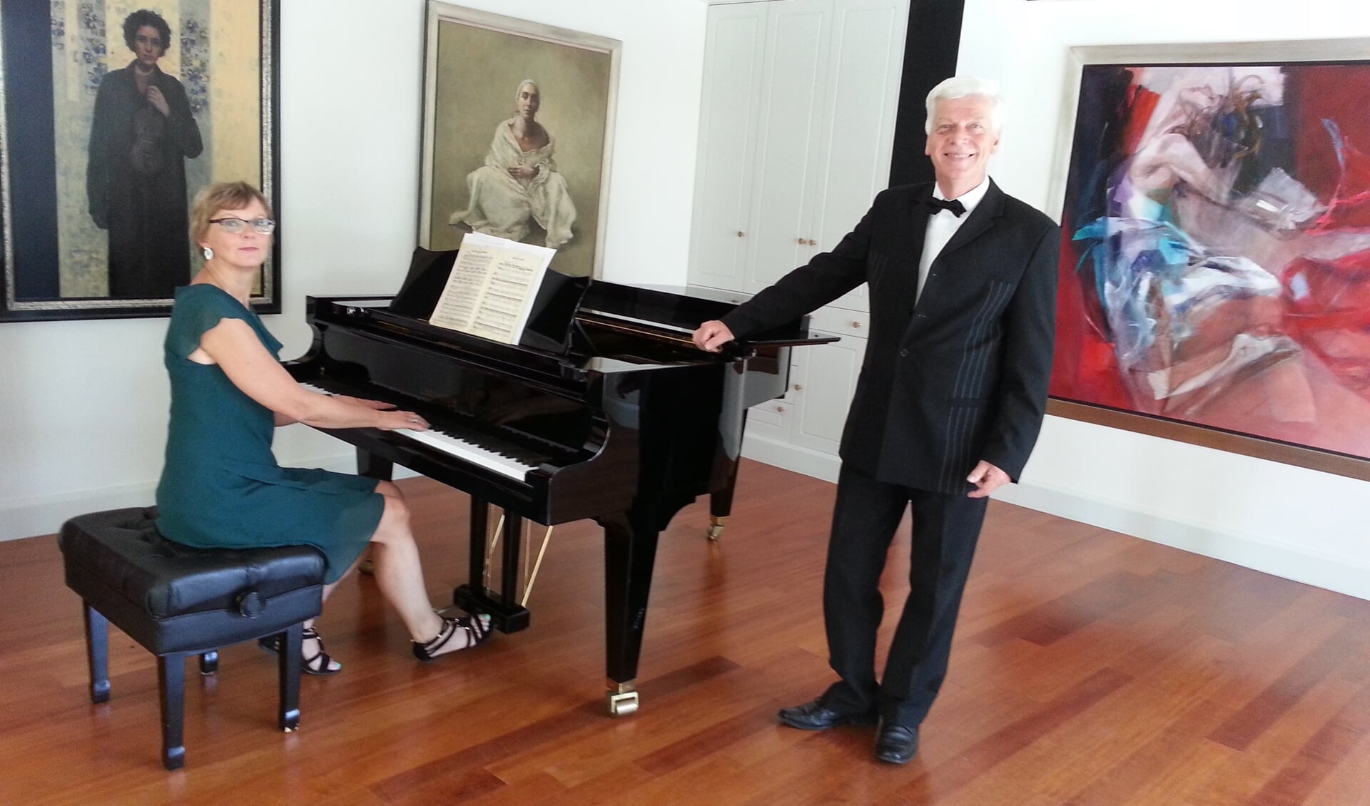 Piet van Zijst (zang) en Yvonne Vermeulen (piano)
