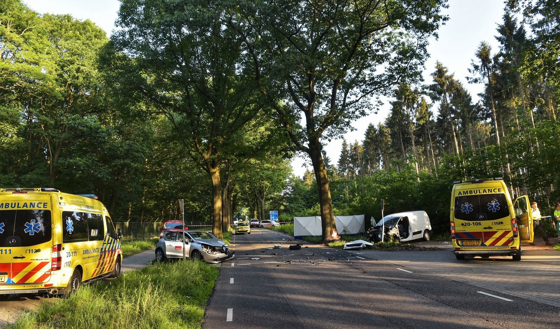 Het ongeval gebeurde op de Zundertseweg in Rucphen.